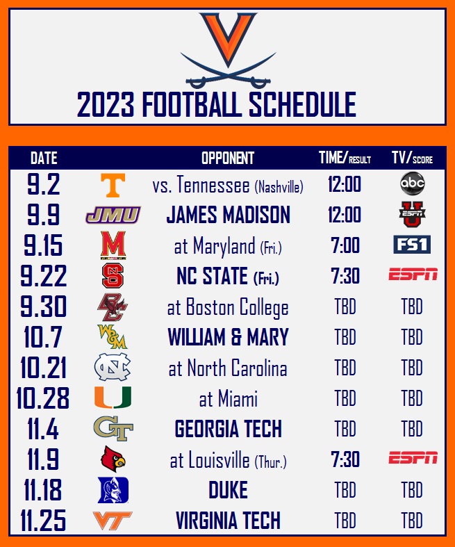 UVA Football Single game Tickets Go On Sale Wednesday Morning Jerry 