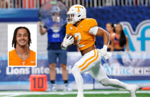 Peyton Lewis #2 of the Tennessee Volunteers